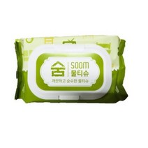 숨SOOM 대용량 안전한 물티슈 캡형 업소용 가정용 물티슈 100매 1세트 10팩, 10개
