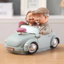 가정의달 부모님 선물 행복한 노부부 도자기 인형, I-1