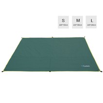 다용도 타프 텐트천 방수 풋프린트 매트 그라운드시트, L(240*220cm), black