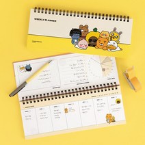 카카오프렌즈 베이직 위클리 플래너, KF 베이직위클리플래너 옐로우