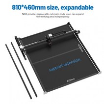 NEJE 알루미늄 프로파일 레일 1150MM 3 Max Pro 2S 레이저 조각 기계 무선 CNC 목재 커터, 01 1150MM Extension