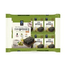 청정원 청정원 올리브유 재래김 5gx16봉(8+8)(번들) 아이반찬 조미김 김자반 맛있는김 돌김 곱창김 도시락김 김밥 꼬마김밥, 1세트