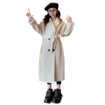 비비키드 여아 봄 가을 겨울 주니어 의류 초중생 캐쥬얼 코트 양모 캐시미어 츄리닝 초등생 상의 데일리 바람막이