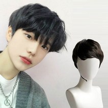 LEA M20 남자다운펌가발 부분가발 패션잡화 앞머리가발 헤어 악세서리, 나모 쿠팡 1, 나모 쿠팡 내츄럴블랙, 나모 쿠팡 본상품선택