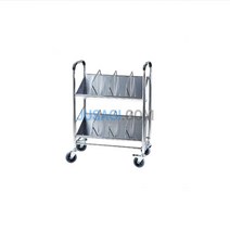 대형병원 중대형병원 납품 환자차트보관 차트카 1 스텐 차트카트 무빙카트, 옵션6 (80매 3단제작선반有