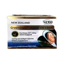 NZ100 그린쉘 머슬 오일 15000 초록입홍합오일 200캡슐, 1개