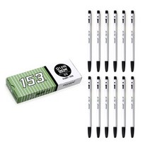 모나미 153 기본 볼펜 12p세트 0.7mm 검정색볼펜, 없음, 단품