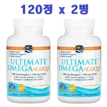 노르딕내추럴스 얼티메이트 오메가 코엔자임Q10 1280mg 120정, 120개입 x 2병