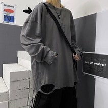 시밀러룩 커플 웨딩촬영커플룩 긴 소매 흰색 블랙홀 거지 티셔츠 여성 한국 가을 탑 앰프 티셔츠 mori girl 남자 커플 티셔츠 바닥 특대 탑