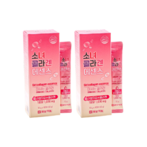 일양약품 소녀콜라겐 에센스 마시는 저분자피쉬콜라겐 10ml 1000mg 히알루론산, 2박스, 20포