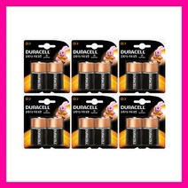 듀라셀 알카라인 건전지 D, 2개입, 6개