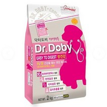 [에타홈] 국산 강아지사료 닥터도비 2kg 장건강 개사료 애견사료, 단품, 옵션선택