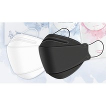 케이에프94마스크 50매 환절기 황사 황사마스크 KF94, 위프레시 KF94 써멀안감 50매입 - 블랙