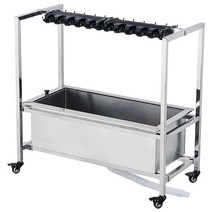 청소도구걸이 밀대거치대 대걸레 건조대 행거, 상세 페이지 참고, 120cm 모바일 확장 10 드래그 12 후크