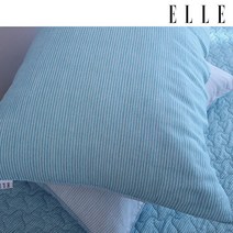 엘르파리 포에브 모달 누비베개커버, 블루