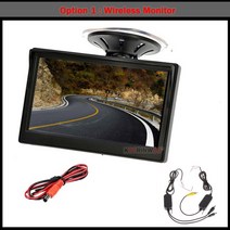 보조모니터 소형모니터 노트북보조모니터 Koorinwoo-HD 5 "디지털 컬러 TFT 800x480 LCD 자동차 미러, Option 1