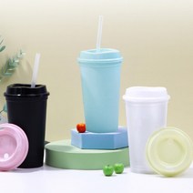 단체 판촉물 각인 차 량용 예쁜 리유저블 컵 대용량 텀블러 뚜껑, 리유저블 모던500ml-블랙