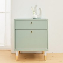 국내제작 실속 수납공간 세련 골드포인트 협탁 받침대 신혼부부 안방 콘솔, 화이트