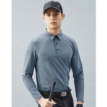 [BEST SELLER] 블루 스트라이프 유럽 수입 써커 여름 남성 긴팔 카라 티셔츠 DGTS2B351B1