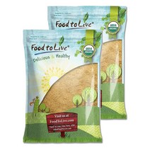 Food to Live 유기농 옐로우 마카 파우더 0.5kg1파운드 GMO 프리 코셔 생 뿌리 비건 밀가루 벌크 USA 미국, 16 Pound