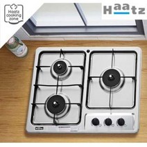 Haatz 빌트인 후드 연동형 가스레인지 3구, LPG, 하츠 3구  GC-3605 SDRH 가스레인지, LPG, GC-3605SDRH