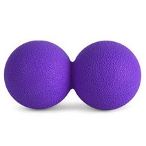 허브플러스 지압 땅콩 마사지볼 퍼플, 2개