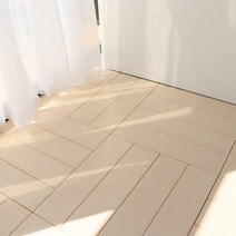 초간단 원룸꾸미기 낱개형 톡톡 데크타일 베이지 9p, 단품