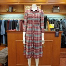 앤디스클라인 체크둥근카라원피스