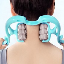 6볼 목마사지기 목안마기 뒷목마사지 경추마사지 골프공 지압, 블루