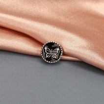 블라우스 셔츠 오픈방지 자석 옷핀 매너 브로치 뱃지 브로찌 배찌 K.나비블랙