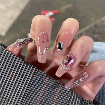 Hand-wearing nails 2022 new Phantom Elf purple flashing little red book with the same 네일 패치 네일, 한개옵션1, 팬텀 엘프