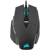 커세어 Corsair M65 RGB 울트라 조정 가능한 FPS 게이밍 마우스 Marksman 26 000 DPI 광학 센서 스위치 AXON 하이퍼 프로세싱 기술 센서 퓨전 컨, RGB Ultra, Black