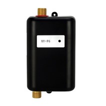 돼지꼬리히터 대체 심야 전기온수기 상향식 3800w 순간 온수 샤워 흐름 빠른 난방 주방 욕실 스테인레스 스틸 tankless 가정용전기보일러 전기 순간온수기, 검은색, 오 플러그