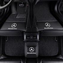 벤츠 맞춤 바닥매트 C E S 클래스 GLS GLE GLC GLB GLK AMG, 더블블랙