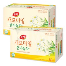 (메카몰) 동서 캐모마일 현미녹차 80T, 2개