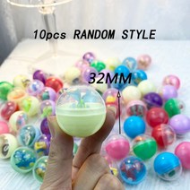 인형뽑기기계 캡슐 새로운 동전 놀이 미니 클로 캐치 장난감 크레인 음악 스마스 생일 선물, 10pc 32mm