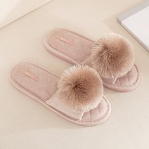 바랑 러블리 면 거실 실내화, 핑크
