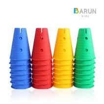 바른키즈 멀티짐 원탑 / 칼라콘 허들콘 2023923EA, 노랑