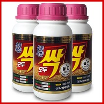 모두싹(4종복합 빨간라벨)500g - 나라바이오 모두싹 빨간모두싹 충 인산 가리 비료 액상 복합비료 배추 마늘 양파 고추 전용 영양제, 4종복합 빨간모두싹500g(3병)