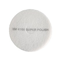 3M 플로어패드 16인치 바닥 광택 청소 박리 패드, 1개, 백색