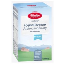 Topfer 테퍼 아기 베이비 생애 첫 분유 Pre HA Lactana starting milk from birth 600g, 1세트