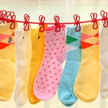 여행용 빨래 집게 빨래줄 베란다 자취방 캠핑 차박 준비물, 1. 그린