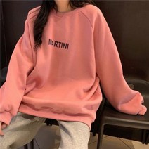 시밀러룩 커플 웨딩촬영커플룩 스웨터 여성 세련된 편지 하이 스트리트 모든 경기 간단한 남여 커플 남자 친구 두꺼운 가을 기본 레이디 의류 긴 소매