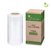 (국내산 투명 기계용 공업용랩) 스트레치필름 18T 20T 25T, 투명 기계용 18T-1600M, 1박스