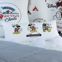 [아망떼] x디즈니 미키 캠핑베개커버+베개솜세트 20x40, 베개1개