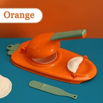 제면기 제면기 만두 금형 누르면 만두 피부 롤링 반죽 만두 기계 국수 프레스 가정용, 주황색