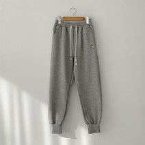 스마일 자수 조거 팬츠