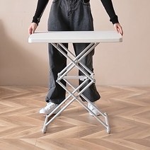 OMT 높이조절 접이식 테이블 거실 사이드 밥상 캠핑 야외 침대 테이블 OTB-FT64