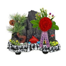 한반도농원 C117. 대나무숲 흰색 반솔 카네이션 숯분재 생일선물 답례품 체험학습용, 1개