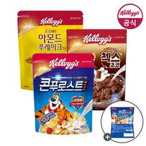 켈로그 시리얼 콘푸로스트 600g + 아몬드 푸레이크 600g x 1개 + 첵스초코 570g x 1개 + 미니시리얼 30g, 1세트